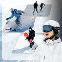 Kask narciarski snowboardowy z nausznikami rozmiar L - biały