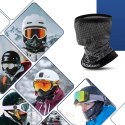 Komin narciarski bandana sportowa wielofunkcyjna rozmiar uniwersalny - czarny