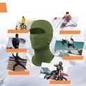 Kominiarka narciarska balaklava na rower motocykl rozmiar L - zielona