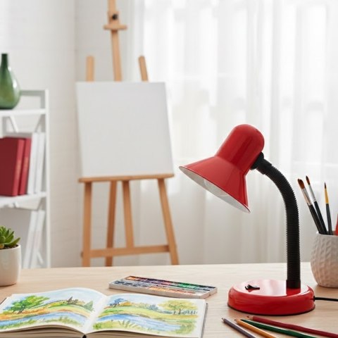 Lampka biurkowa Mentor Czerwony 1xE27