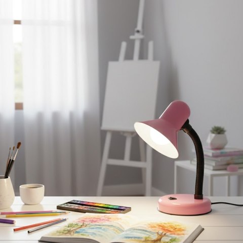 Lampka biurkowa Mentor Róż 1xE27