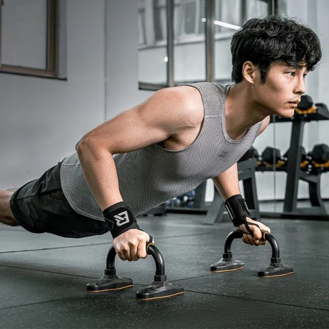 Opaska sportowa stabilizująca na nadgarstek czarna - 2 szt.