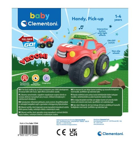 Samochód Pick-Up Handy Efekty Dźwiękowe Świetlne Clementoni 17544