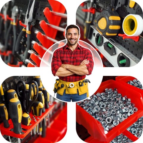 Tablica narzędziowa warsztatowa 128 x 76 cm Humberg HM-580