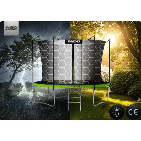 Trampolina ogrodowa 10ft/312cm z siatką wewnętrzną i drabinką Neo-Sport