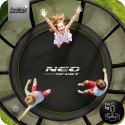Trampolina ogrodowa 12ft/374cm z siatką zewnętrzną i drabinką Neo-Sport
