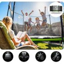 Trampolina ogrodowa 12ft/374cm z siatką zewnętrzną i drabinką Neo-Sport