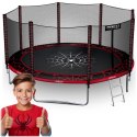 Trampolina ogrodowa 13ft/404cm z siatką zewnętrzną i drabinką Neo-Sport