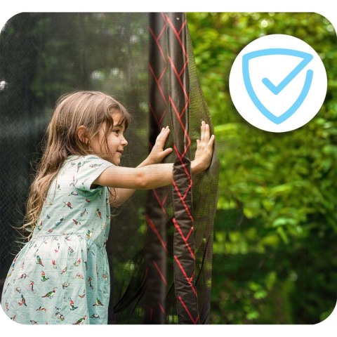 Trampolina ogrodowa 13ft/404cm z siatką zewnętrzną i drabinką Neo-Sport