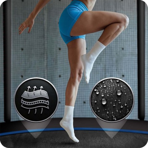 Trampolina ogrodowa 13ft/404cm z siatką zewnętrzną i drabinką Neo-Sport