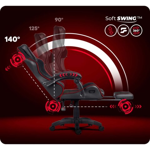 Fotel gamingowy obrotowy krzesło gracza podnóżek kubełkowy Specter Sofotel