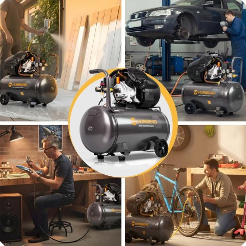 Kompresor sprężarka powietrzna olejowa 100l 8 bar Humberg HM-257