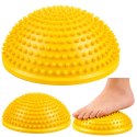 Półkula Sensoryczna Do Masażu Ćwiczeń Równowagi Żółta 16 cm