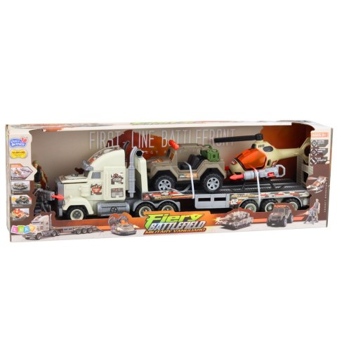 Zestaw Wojskowy Militarny Ciężarówka Helikopter Auto Terenowe Żołnierz