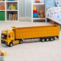 Ciężarówka Wywrotka Metalowa Kabina Światła Dźwięki Napęd Żółta