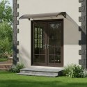 Daszek nad drzwi 150x100 cm zadaszenie osłona poliwęglan MultiGarden
