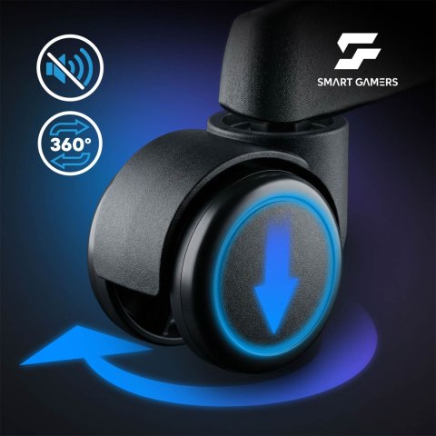 Fotel gamingowy obrotowy krzesło gracza podnóżek kubełkowy Lokar Sofotel