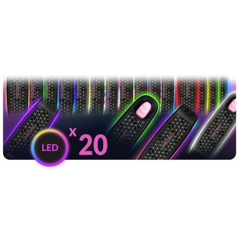 Hulajnoga trójkołowa dla dzieci balansowa LED Ricokids Leddi - czarna