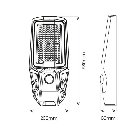 Lampa Solarna Kobra II 400W 2400lm 4000K IP65