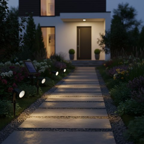 Lampka Solarna Bush 250lm 3000K IP44