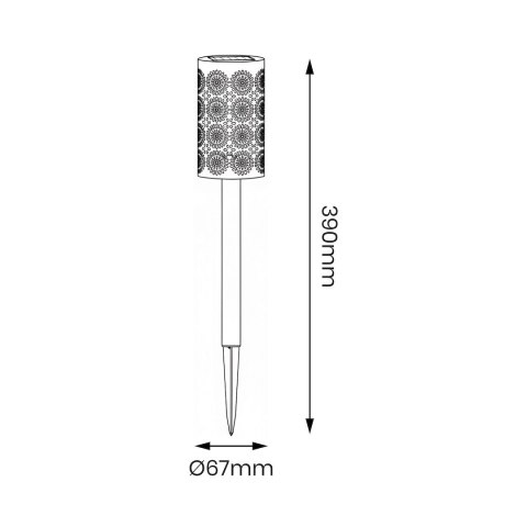 Lampka Solarna Decor 3000K IP44 4szt
