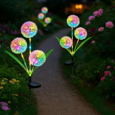 Lampka Solarna Garlic Color RGB IP44