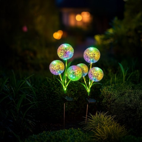 Lampka Solarna Garlic Color RGB IP44