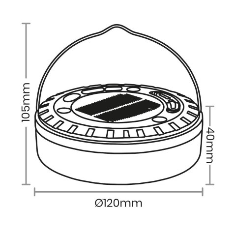 Lampka Solarna Mira 200lm 3000K IP44