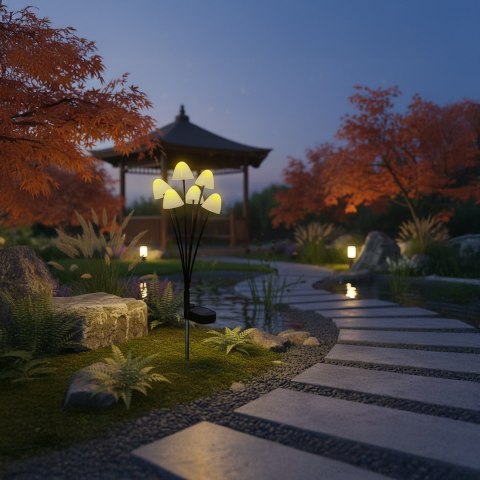 Lampka Solarna Mushrooms 3000K IP44