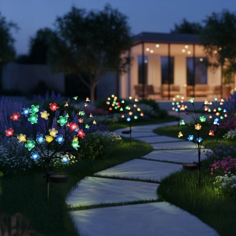 Lampka Solarna Tree 84cm RGB+3000K IP44