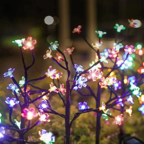 Lampka Solarna Tree 84cm RGB+3000K IP44