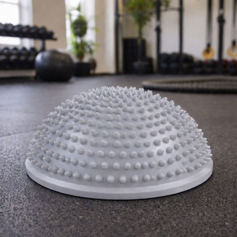 Półkula Sensoryczna Do Masażu Ćwiczeń Równowagi Szara 16 cm