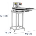 Prasa termotransferowa pneumatyczna podwójna 40 x 50 cm