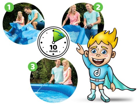 Basen ogrodowy rozporowy 305 x 76 cm zestaw 16w1 INTEX 28122