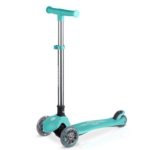 Hulajnoga trójkołowa dla dzieci balansowa świecąca w ciemności Ricokids Glow - turkusowa