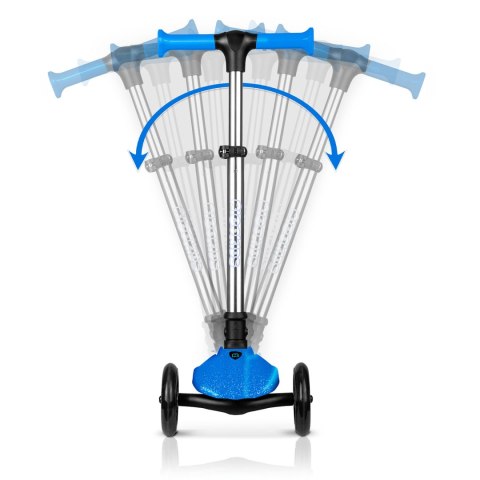 Hulajnoga trójkołowa dla dzieci balansowa świecąca w ciemności Ricokids Jelly - niebieska