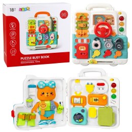 Interaktywna Książka Tablica Edukacyjna Manipulacyjna Światła Dźwięki 16el.