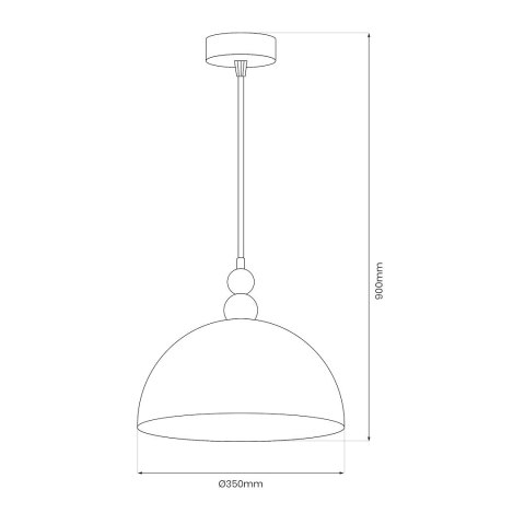 Lampa wisząca BENTO 1xE27