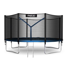 Trampolina ogrodowa 13ft/404cm z siatką zewnętrzną i drabinką Neo-Sport