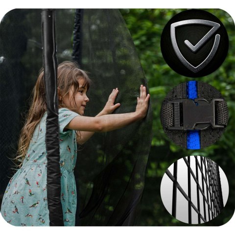 Trampolina ogrodowa 15ft/465cm z siatką zewnętrzną i drabinką Neo-Sport