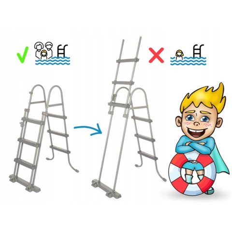 Basen ogrodowy stelażowy 366 x 100 cm zestaw 18w1 Bestway 56709