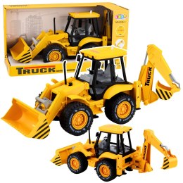 Koparka Budowlana Ładowarka Spychacz Napęd Światła Dźwięki Żółta