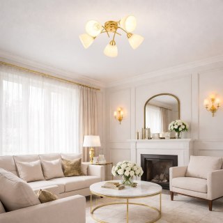 Lampa sufitowa CLARA GOLD 5xE27