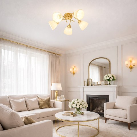 Lampa sufitowa CLARA GOLD 5xE27