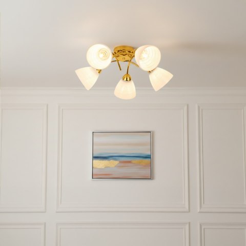Lampa sufitowa CLARA GOLD 5xE27