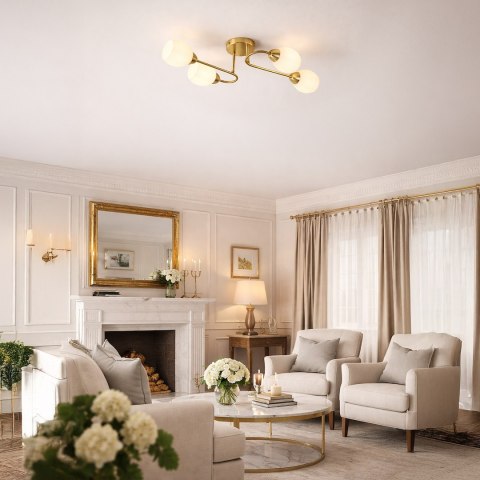 Lampa sufitowa KING GOLD 4xE27