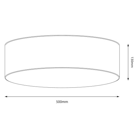 Lampa sufitowa Marshall 3xE27 Ø50cm Biały/Brąz
