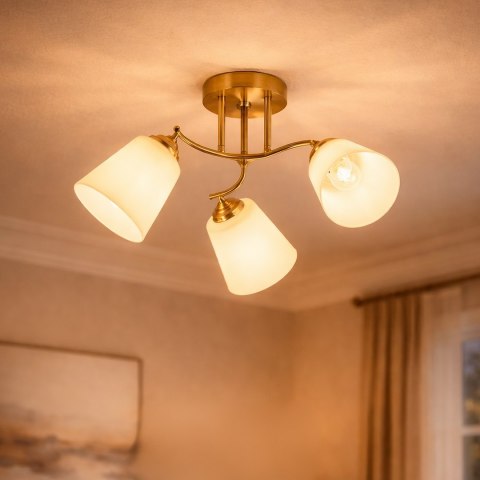 Lampa sufitowa PAFOS GOLD 3xE27