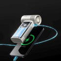 Mini dmuchawa przenośny wiatrak 5w1 9000mAh USB - brązowy