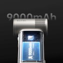 Mini dmuchawa przenośny wiatrak 5w1 9000mAh USB - brązowy